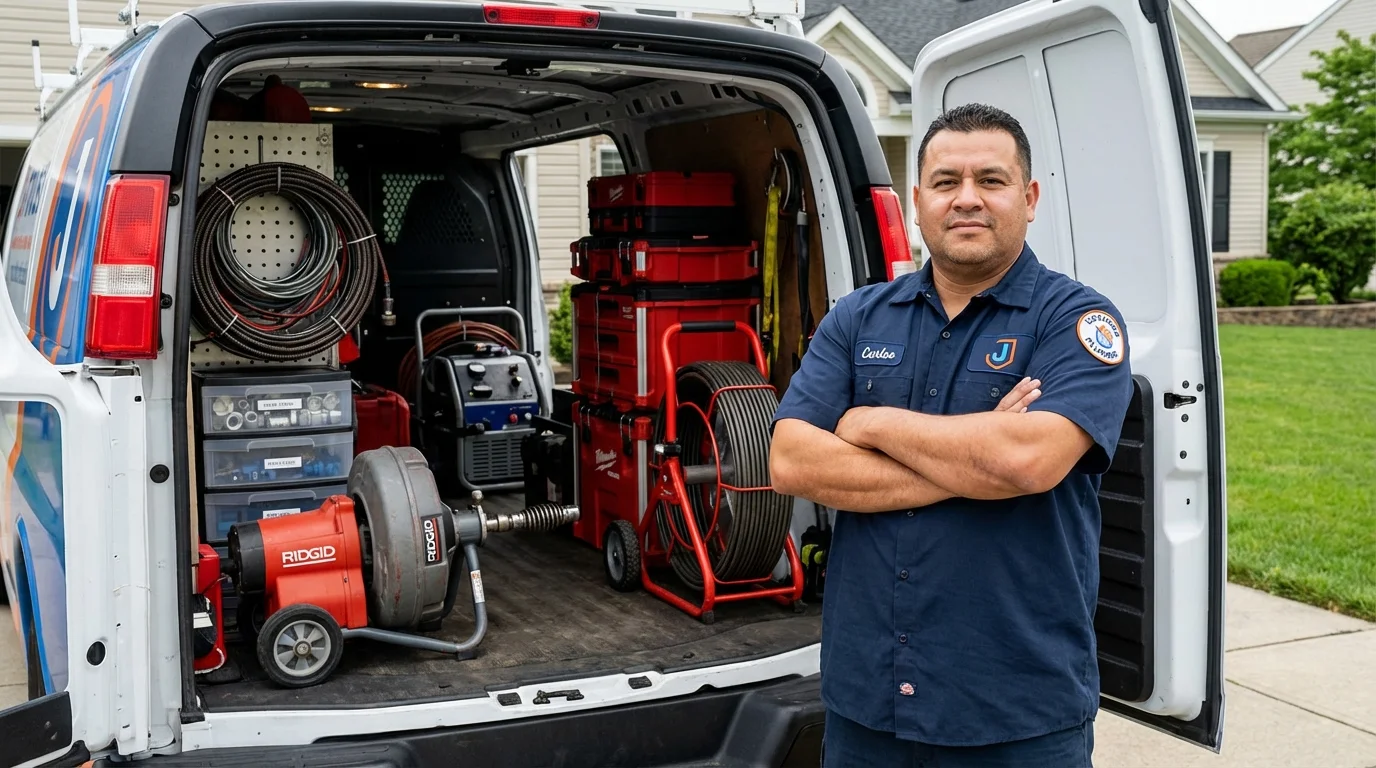 Professional drain cleaning equipment and Johns Plumbing LLC plumber in Twin Falls